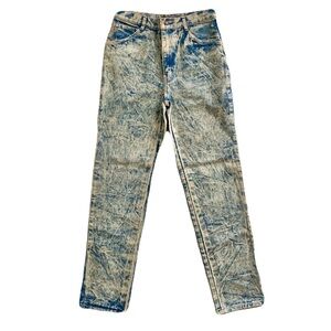 Vintage Jordache 1990 Acid Wash Straight Leg Jeans, Size 29